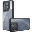 Θήκη για Xiaomi Redmi 15 5G / 4G, με προστασία κάμερας, διάφανη με μαύρες πλευρές