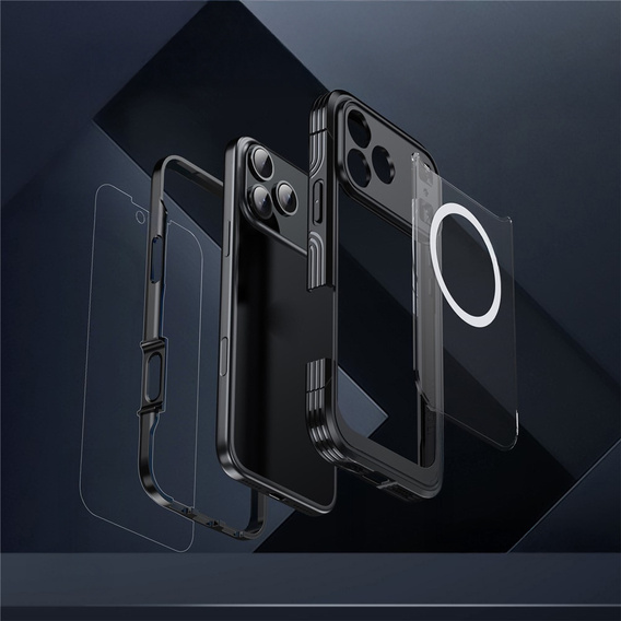 Αδιάβροχη θήκη με γυαλί για MagSafe για iPhone 17 Pro Max