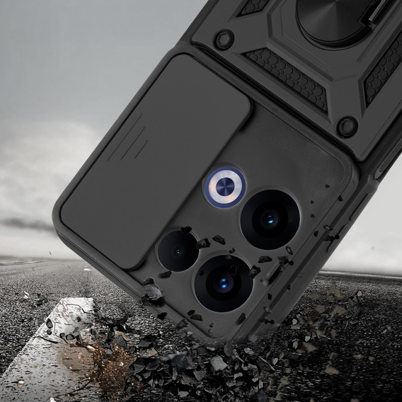 Θήκη για Oppo Reno 13, CamShield Slide, μαύρη