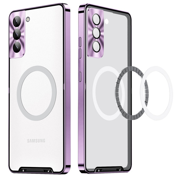 θήκη προστασίας κάμερας για το Samsung Galaxy S21 FE 5G, CamShield MagSafe, διαφανής / βιολετί