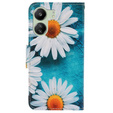 Θήκη με πτερύγιο για Xiaomi Redmi 13C / Poco C65, Wallet, Daisy, μπλε