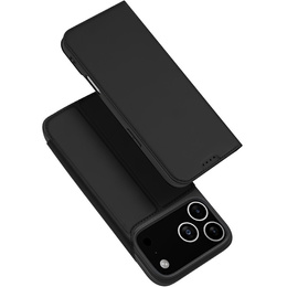 Θήκη Dux Ducis για iPhone 17 Pro Max, Skin Pro, με πτερύγιο, με υποδοχή κάρτας, μαύρο