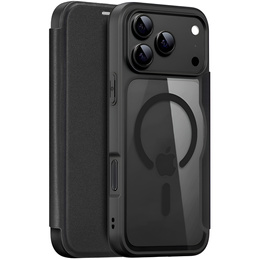 Θήκη Dux Ducis για iPhone 17 Pro Max, Skin X Pro, με πτερύγιο, για MagSafe, μαύρο