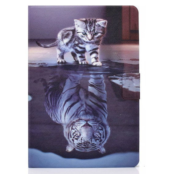 Θήκη για Samsung Galaxy Tab A9+ X210 / X215 / X216B, cat and tiger