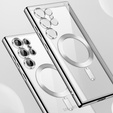 Θήκη για Samsung Galaxy S23 Ultra, MagSafe Hybrid, ασημένια