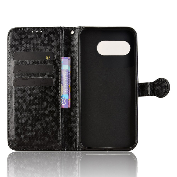 θήκη πτερύγιο για T Phone 3 5G, Wallet Rhombus, μαύρη