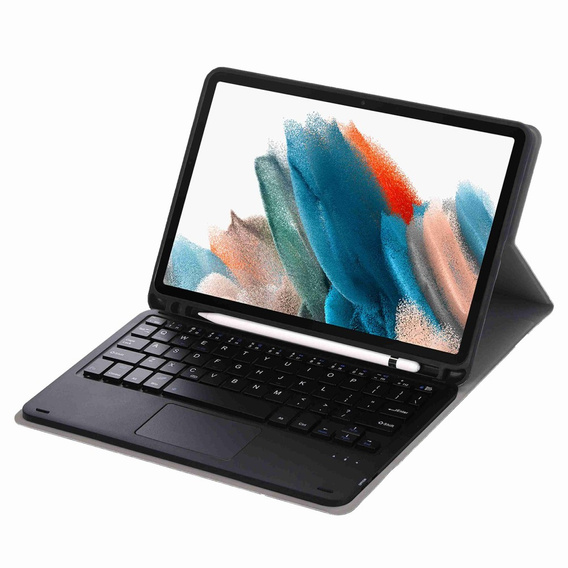 Θήκη + πληκτρολόγιο Samsung Galaxy Tab A8 10.5 X200 / X205, μαύρη