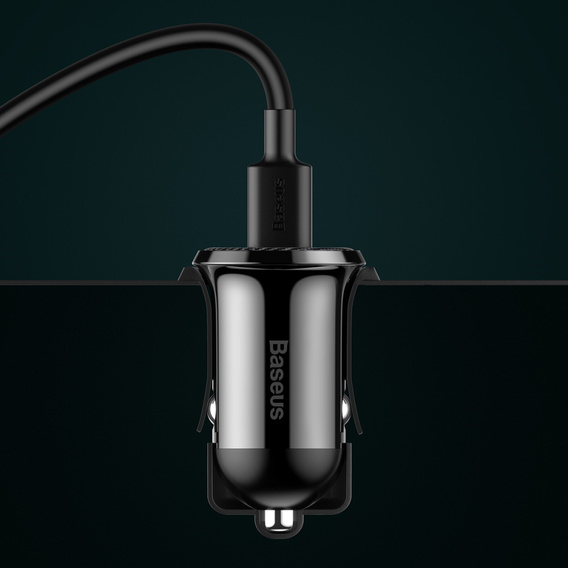 Baseus φορτιστής αυτοκινήτου Grain Pro 2x USB 4,8A για συσκευές που τροφοδοτούνται μέσω USB – καθολικός