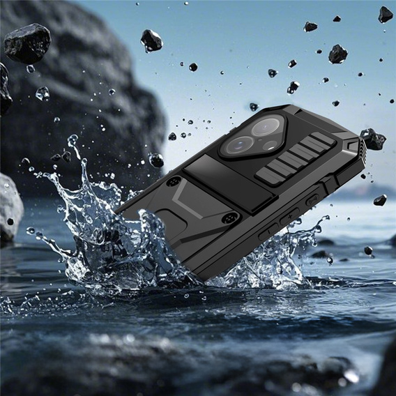 Θήκη R-JUST με βάση και ενσωματωμένο γυαλί για iPhone 17