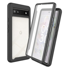 Θήκη για Google Pixel 6a, Shockproof, με μεμβράνη, μαύρη
