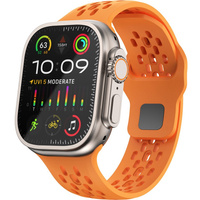 Λουράκι σιλικόνης για Apple Watch 1/2/3/4/5/6/7/8/SE/ULTRA 42/44/45/49MM, Πορτοκαλί