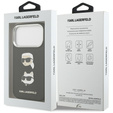 Θήκη Karl Lagerfeld Grained Karl & Choupette Heads Pins & Logo για iPhone 17 Pro