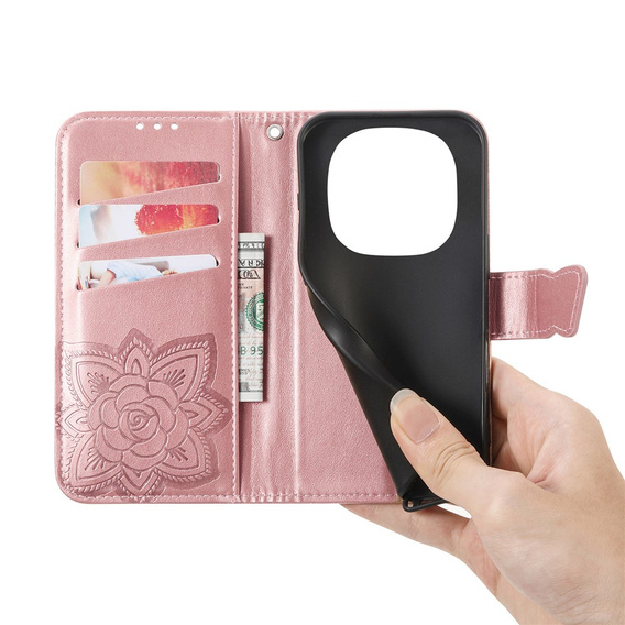 Θήκη με πτυσσόμενο καπάκι Butterfly για Xiaomi Redmi Note 15 Pro Plus 5G / Poco M8 Pro 5G