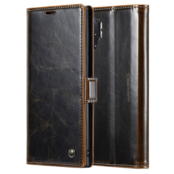 θήκη CASEME για Samsung Galaxy Note 10 Plus, Waxy Textured, καφές