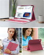 Θήκη + πληκτρολόγιο iPad 10.9 2022 10 Gen, Pen Slot, ροζ rose gold