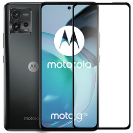 Μετριασμένο γυαλί 3D για Motorola Moto G72, μαύρη