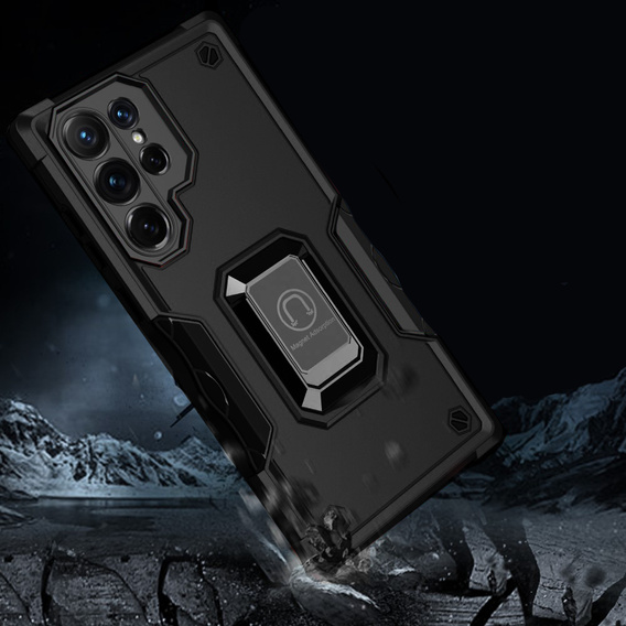 Θήκη για Samsung Galaxy S22 Ultra 5G, Dual-Layer Armor, μαύρη