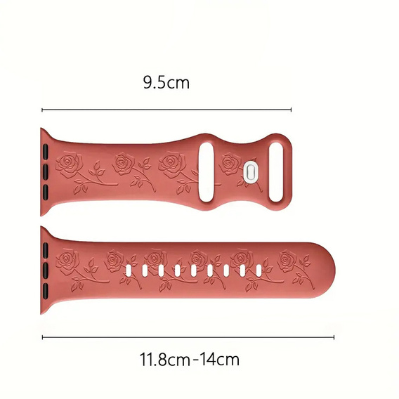 Λουράκι σιλικόνης για Apple Watch 1/2/3/4/5/6/7/8/9/SE 38/40/41/mm