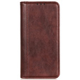 θήκη με πτερύγιο για Xiaomi 15 Ultra, Split Leather, καφέ