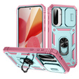 Θήκη για Samsung Galaxy A56 5G, KickStand Camera Lens, πράσινο / ροζ