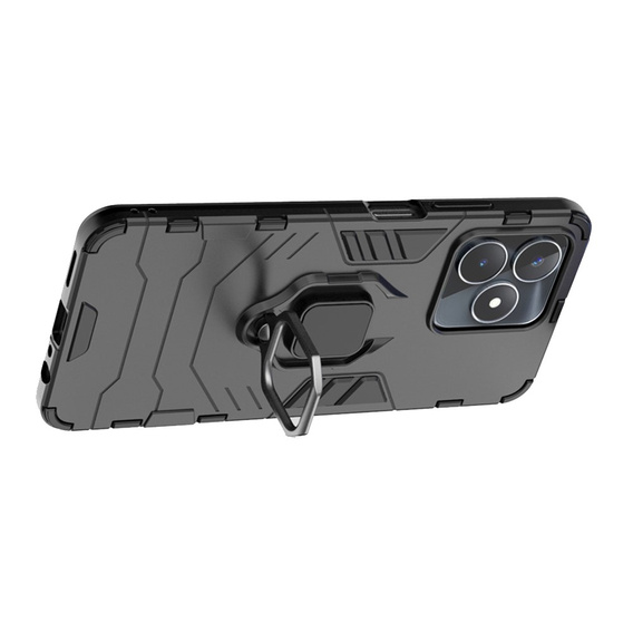 Θήκη για Realme C51, Kickstand Ring, μαύρη