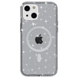 θήκη για iPhone 14 Plus, Glittery, για MagSafe, μαύρη