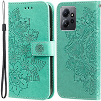 Θήκη με πτερύγιο για Xiaomi Redmi Note 12 4G, Mandala Flower, πράσινη