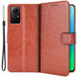 Θήκη με πτερύγιο για Xiaomi Redmi Note 12S, Wallet, καφέ