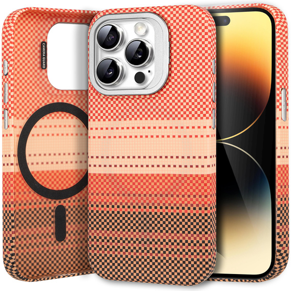 Θήκη για iPhone 14 Pro, Πλαίσιο Kickstand, για MagSafe, Sunset Orange