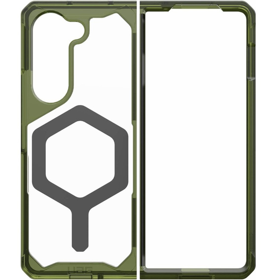 Urban Armor Gear Θήκη για Galaxy Z Fold 5 5G, Plyo MagSafe, διαφανής / πράσινη