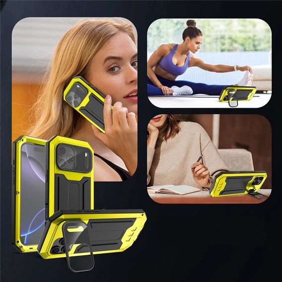 Θήκη R-JUST με προστατευτικό οθόνης και βάση για iPhone 17 Pro Max