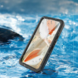 Αδιάβροχη θήκη IP68 για Google Pixel 9, Redpepper, μαύρη