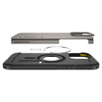 θήκη Spigen για iPhone 16 Pro Max, Tough Armor Mag Mag MagSafe, γκρι + μετριασμένο γυαλί 9H