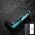 Θήκη με πτερύγιο για Xiaomi Redmi Note 13 Pro 5G, Carbon LC.IMEEKE, μαύρη