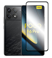 Μετριασμένο γυαλί 3D για Xiaomi Poco F6 Pro, μαύρο πλαίσιο