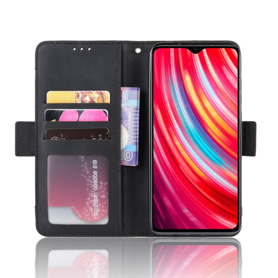 Θήκη με πτερύγιο για Xiaomi Redmi Note 8 Pro, Card Slot, μαύρη