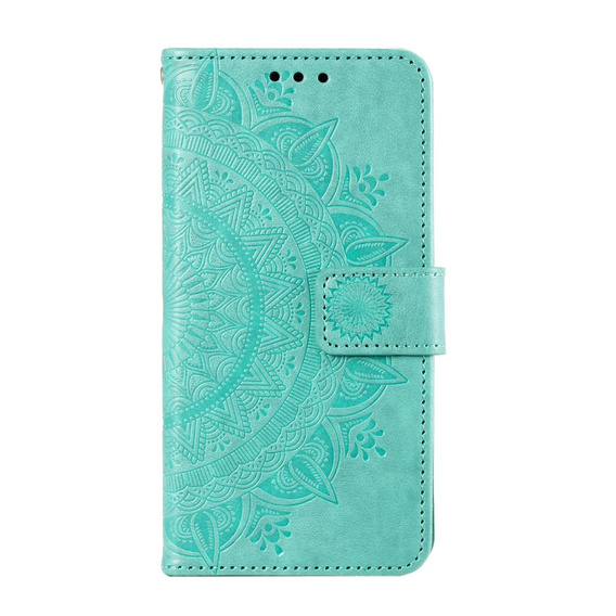 Θήκη με πτερύγιο για Xiaomi Redmi Note 13 Pro 4G, Mandala, πράσινη