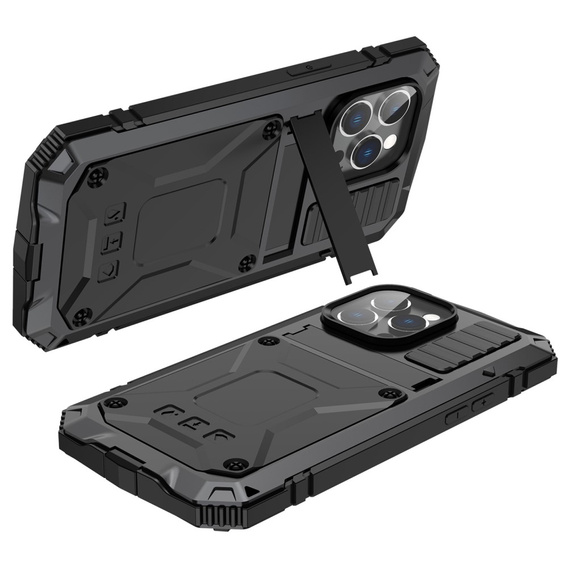 Θήκη για iPhone 14 Pro, R-JUST, θωρακισμένη, μαύρη