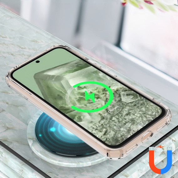 Θήκη για Google Pixel 8A, Fusion Hybrid, για MagSafe, διαφανής