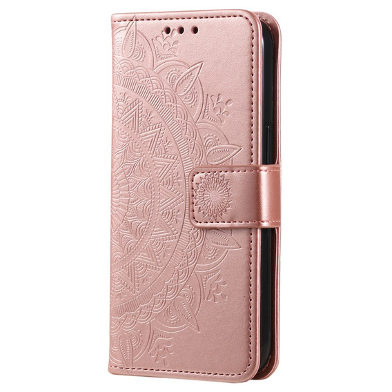 Θήκη με πτερύγιο για Xiaomi Redmi Note 12 4G, Mandala, ροζ rose gold