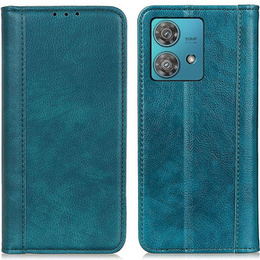 Θήκη για Motorola Moto G84 5G, Wallet Litchi Leather, πράσινη