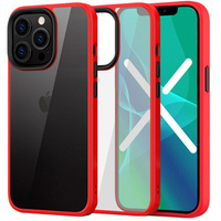 Θήκη για iPhone 13 Pro, ERBORD Hybrid Case, κόκκινη