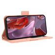 Θήκη με πτερύγιο για Google Pixel 9A, Card Slot, ροζ