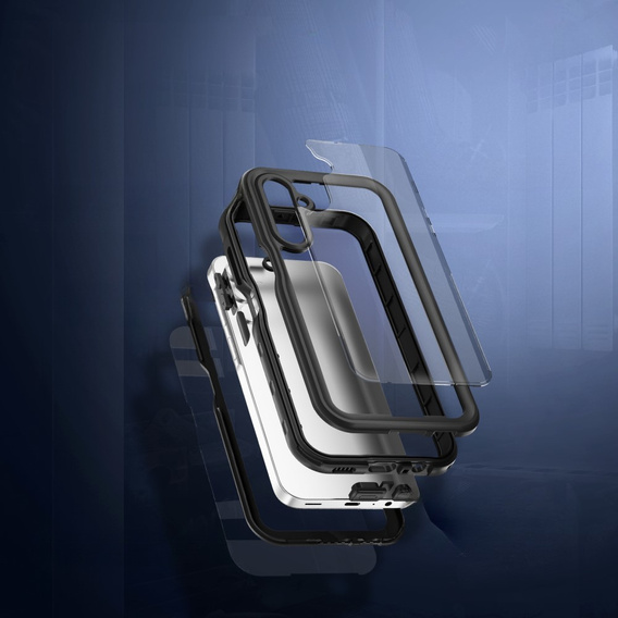 Αδιάβροχη θήκη IP68 για Samsung Galaxy A15 5G, Redpepper, μαύρη