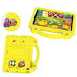 Παιδική θήκη για iPad mini 7.9" 2019/2015/2014/2013/2012 (5/4/3/2/1 gen.), Cute Patterns, με βάση, κίτρινη