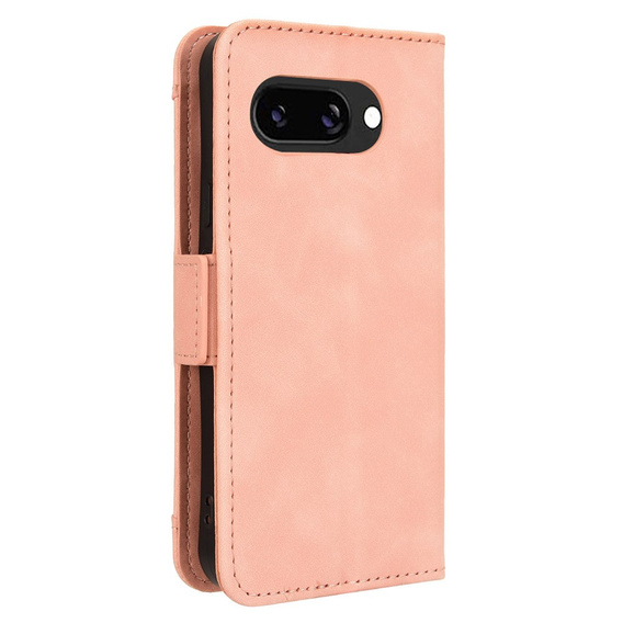Θήκη με πτερύγιο για Google Pixel 9A, Card Slot, ροζ