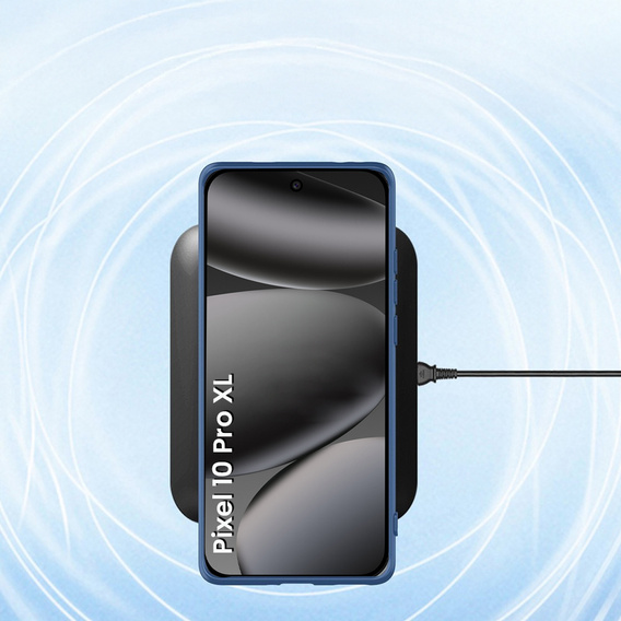 Θήκη σιλικόνης για Google Pixel 10 Pro XL, για MagSafe, μπλε