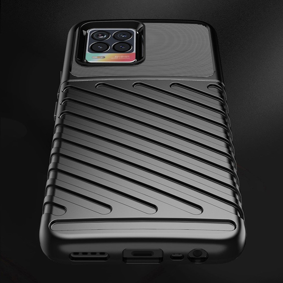 Θήκη για Realme 8/8 Pro, Thunder, μαύρη