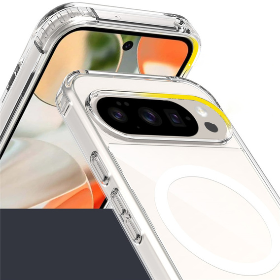 Θήκη για Google Pixel 9 Pro XL, Fusion Hybrid, για MagSafe, διαφανής