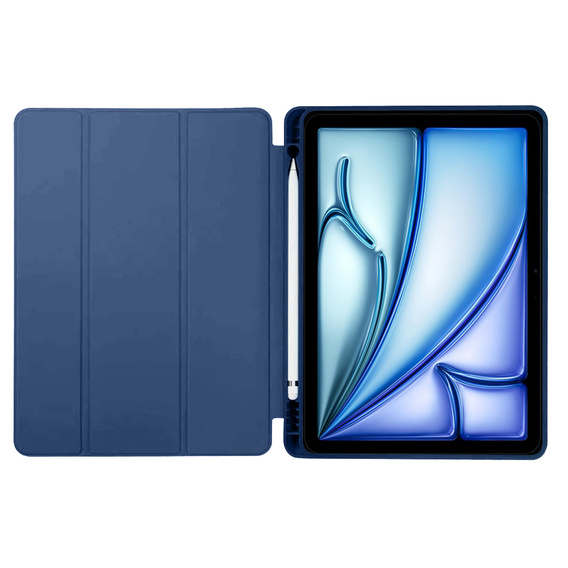 Θήκη για iPad Air 13" 2025/2024 (7/6 gen.), Smartcase με χώρο για γραφίδα, σκούρο μπλε